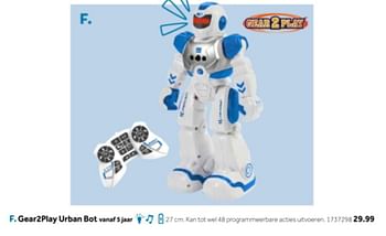 Aanbiedingen Gear2play urban bot - Gear2Play - Geldig van 14/10/2019 tot 08/12/2019 bij Intertoys