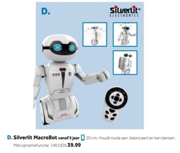 Aanbiedingen Silverlit macrobot - Silverlit - Geldig van 14/10/2019 tot 08/12/2019 bij Intertoys