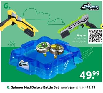 Aanbiedingen Spinner mad deluxe battle set - Huismerk - Intertoys - Geldig van 14/10/2019 tot 08/12/2019 bij Intertoys