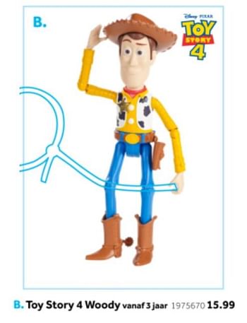 Aanbiedingen Toy story 4 woody - Toy Story - Geldig van 14/10/2019 tot 08/12/2019 bij Intertoys