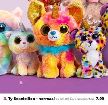 Aanbiedingen Ty beanie boo - normaal - TY Beanie Boo - Geldig van 14/10/2019 tot 08/12/2019 bij Intertoys