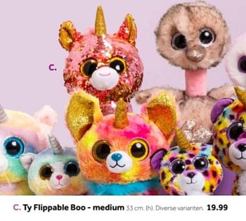 Aanbiedingen Ty flippable boo - medium - Boo - Geldig van 14/10/2019 tot 08/12/2019 bij Intertoys