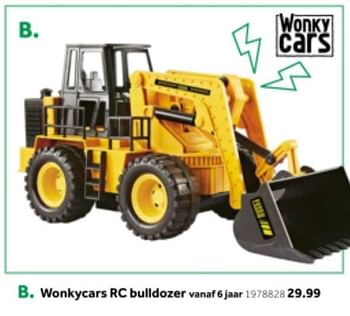 Aanbiedingen Wonkycars rc bulldozer - Huismerk - Intertoys - Geldig van 14/10/2019 tot 08/12/2019 bij Intertoys