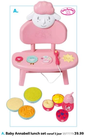 Aanbiedingen Baby annabell lunch set - Huismerk - Intertoys - Geldig van 14/10/2019 tot 08/12/2019 bij Intertoys