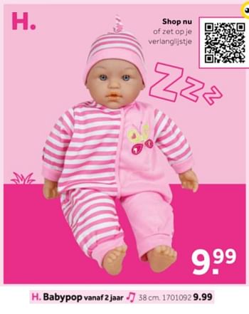 Aanbiedingen Babypop - Huismerk - Intertoys - Geldig van 14/10/2019 tot 08/12/2019 bij Intertoys