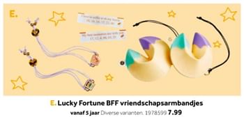 Aanbiedingen Lucky fortune bff vriendschapsarmbandjes - Huismerk - Intertoys - Geldig van 14/10/2019 tot 08/12/2019 bij Intertoys