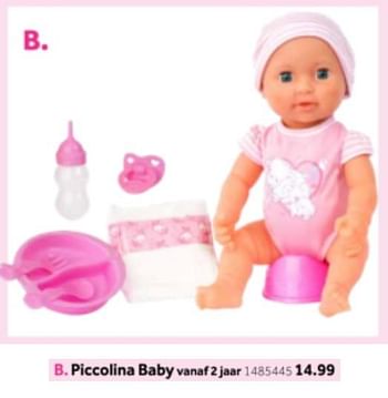 Aanbiedingen Piccolina baby - Huismerk - Intertoys - Geldig van 14/10/2019 tot 08/12/2019 bij Intertoys