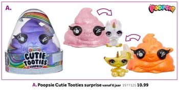 Aanbiedingen Poopsie cutie tooties surprise - Poopsie - Geldig van 14/10/2019 tot 08/12/2019 bij Intertoys