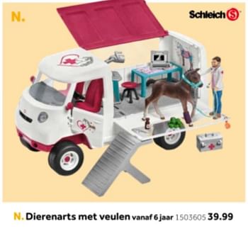 Aanbiedingen Dierenarts met veulen - Schleich - Geldig van 14/10/2019 tot 08/12/2019 bij Intertoys