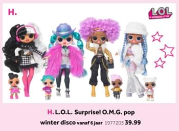 Aanbiedingen L.o.l. surprise! o.m.g. pop winter disco - LOL Surprise - Geldig van 14/10/2019 tot 08/12/2019 bij Intertoys