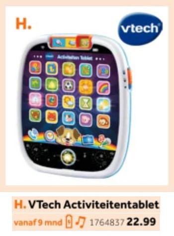 Aanbiedingen Vtech activiteitentablet - Vtech - Geldig van 14/10/2019 tot 08/12/2019 bij Intertoys