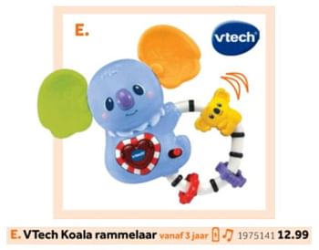 Aanbiedingen Vtech koala rammelaar - Vtech - Geldig van 14/10/2019 tot 08/12/2019 bij Intertoys