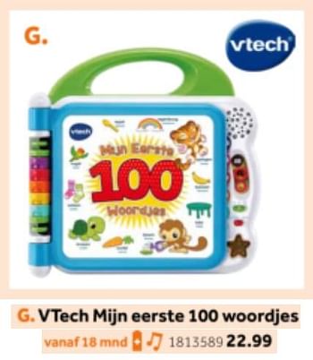 Aanbiedingen Vtech mijn eerste 100 woordjes - Vtech - Geldig van 14/10/2019 tot 08/12/2019 bij Intertoys