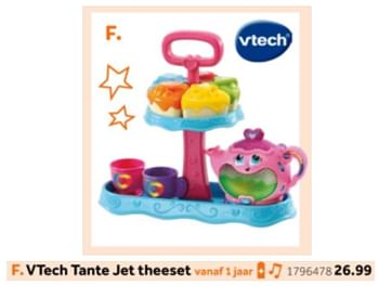 Aanbiedingen Vtech tante jet theeset - Vtech - Geldig van 14/10/2019 tot 08/12/2019 bij Intertoys