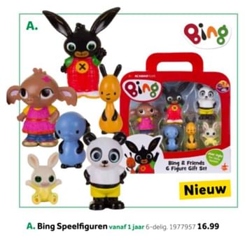 Aanbiedingen Bing speelfiguren - Bing - Geldig van 14/10/2019 tot 08/12/2019 bij Intertoys