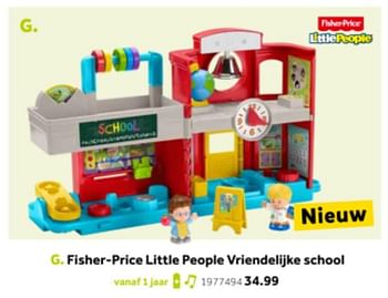 Aanbiedingen Fisher-price little people vriendelijke school - Fisher-Price - Geldig van 14/10/2019 tot 08/12/2019 bij Intertoys