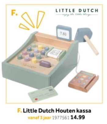 Aanbiedingen Little dutch houten kassa - Little Dutch - Geldig van 14/10/2019 tot 08/12/2019 bij Intertoys