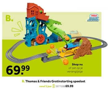 Aanbiedingen Thomas + friends grotinstorting speelset - Thomas &amp; Friends - Geldig van 14/10/2019 tot 08/12/2019 bij Intertoys