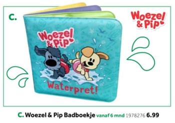 Aanbiedingen Woezel + pip badboekje - Woezel en Pip - Geldig van 14/10/2019 tot 08/12/2019 bij Intertoys