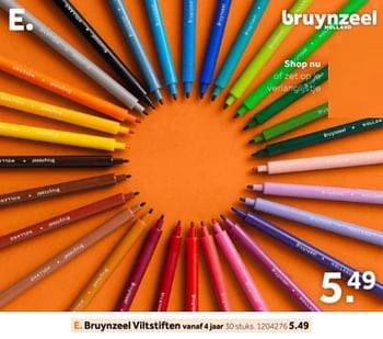 Aanbiedingen Bruynzeel viltstiften - Bruynzeel - Geldig van 14/10/2019 tot 08/12/2019 bij Intertoys