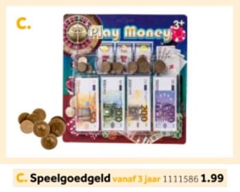 Aanbiedingen Speelgeld - Huismerk - Intertoys - Geldig van 14/10/2019 tot 08/12/2019 bij Intertoys