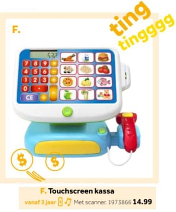 Aanbiedingen Touchscreen kassa - Huismerk - Intertoys - Geldig van 14/10/2019 tot 08/12/2019 bij Intertoys