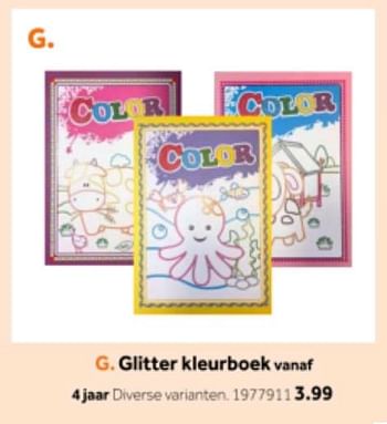 Aanbiedingen Glitter kleurboek - Huismerk - Intertoys - Geldig van 14/10/2019 tot 08/12/2019 bij Intertoys