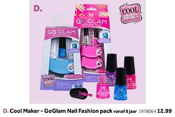 Aanbiedingen Cool maker - goglam nail fashion pack - Cool maker - Geldig van 14/10/2019 tot 08/12/2019 bij Intertoys