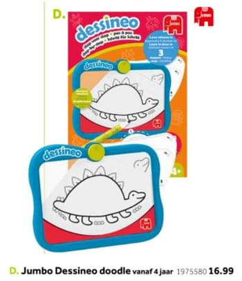 Aanbiedingen Jumbo dessineo doodle - Jumbo - Geldig van 14/10/2019 tot 08/12/2019 bij Intertoys