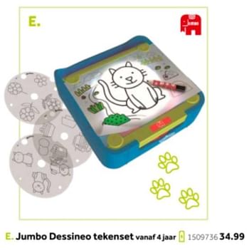 Aanbiedingen Jumbo dessineo tekenset - Jumbo - Geldig van 14/10/2019 tot 08/12/2019 bij Intertoys