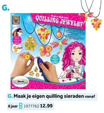 Aanbiedingen Maak je eigen quilling sieraden - Creative - Geldig van 14/10/2019 tot 08/12/2019 bij Intertoys