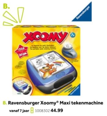 Aanbiedingen Ravensburger xoomy maxi tekenmachine - Ravensburger - Geldig van 14/10/2019 tot 08/12/2019 bij Intertoys