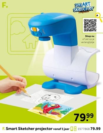 Aanbiedingen Smart sketcher projector - Smart Sketcher - Geldig van 14/10/2019 tot 08/12/2019 bij Intertoys