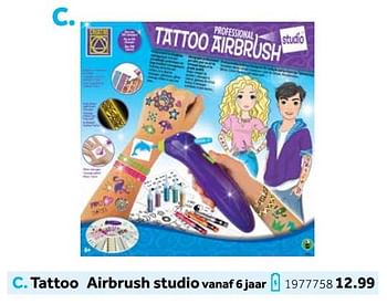 Aanbiedingen Tattoo airbrush studio - Creative - Geldig van 14/10/2019 tot 08/12/2019 bij Intertoys