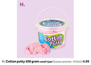 Aanbiedingen Cotton putty 500 gram - Huismerk - Intertoys - Geldig van 14/10/2019 tot 08/12/2019 bij Intertoys