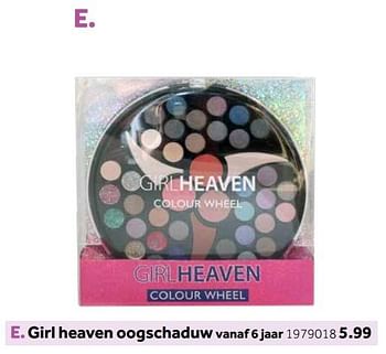 Aanbiedingen Girl heaven oogschaduw - Girl Heaven - Geldig van 14/10/2019 tot 08/12/2019 bij Intertoys