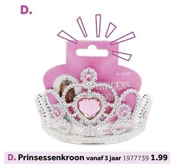 Aanbiedingen Prinsessenkroon - Huismerk - Intertoys - Geldig van 14/10/2019 tot 08/12/2019 bij Intertoys