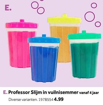 Aanbiedingen Professor slijm in vuilnisemmer - Huismerk - Intertoys - Geldig van 14/10/2019 tot 08/12/2019 bij Intertoys