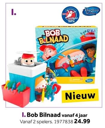 Aanbiedingen Bob bilnaad - Hasbro - Geldig van 14/10/2019 tot 08/12/2019 bij Intertoys