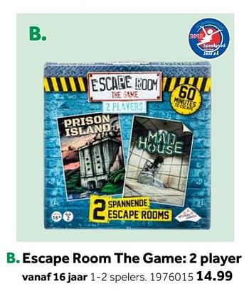 Aanbiedingen Escape room the game: 2 player - Identity Games - Geldig van 14/10/2019 tot 08/12/2019 bij Intertoys