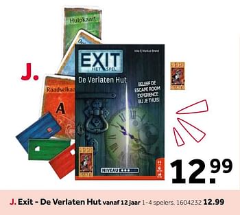 Aanbiedingen Exit - de verlaten hut - 999games - Geldig van 14/10/2019 tot 08/12/2019 bij Intertoys