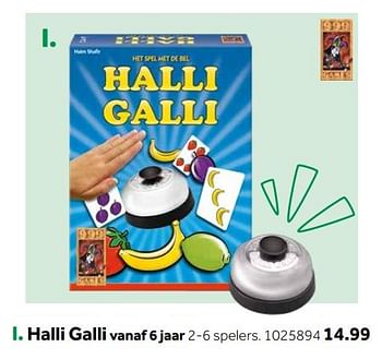 Aanbiedingen Halli galli - 999games - Geldig van 14/10/2019 tot 08/12/2019 bij Intertoys
