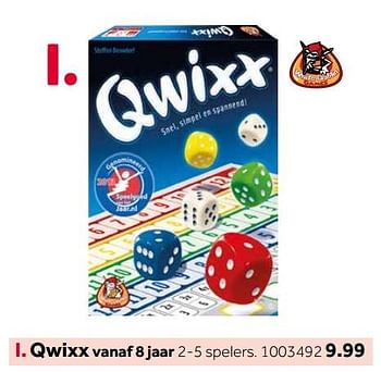 Aanbiedingen Qwixx - White Goblin Games - Geldig van 14/10/2019 tot 08/12/2019 bij Intertoys