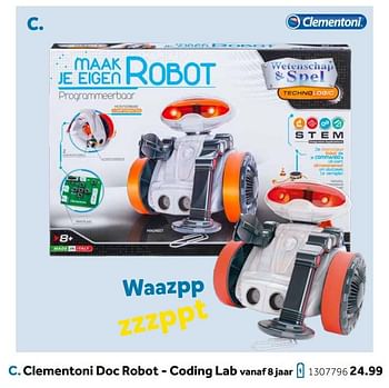 Aanbiedingen Clementoni doc robot - coding lab - Clementoni - Geldig van 14/10/2019 tot 08/12/2019 bij Intertoys