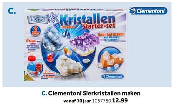 Aanbiedingen Clementoni sierkristallen maken - Clementoni - Geldig van 14/10/2019 tot 08/12/2019 bij Intertoys