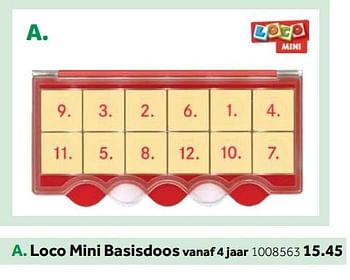 Aanbiedingen Loco mini basisdoos - Loco - Geldig van 14/10/2019 tot 08/12/2019 bij Intertoys
