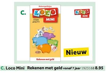 Aanbiedingen Loco mini rekenen met geld - Huismerk - Intertoys - Geldig van 14/10/2019 tot 08/12/2019 bij Intertoys