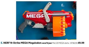 Aanbiedingen Nerf n-strike mega megalodon - Nerf - Geldig van 14/10/2019 tot 08/12/2019 bij Intertoys