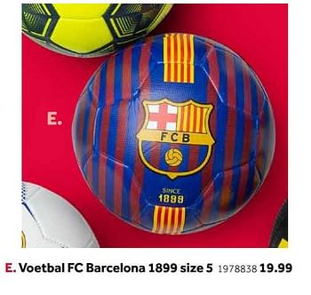 Aanbiedingen Voetbal fc barcelona 1899 size 5 - FC Barcelona - Geldig van 14/10/2019 tot 08/12/2019 bij Intertoys