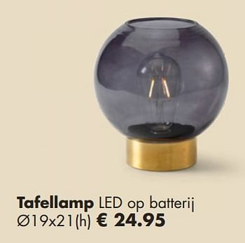 Aanbiedingen Tafellamp led op batterij - Huismerk - Europoint - Geldig van 18/11/2019 tot 20/12/2019 bij Europoint